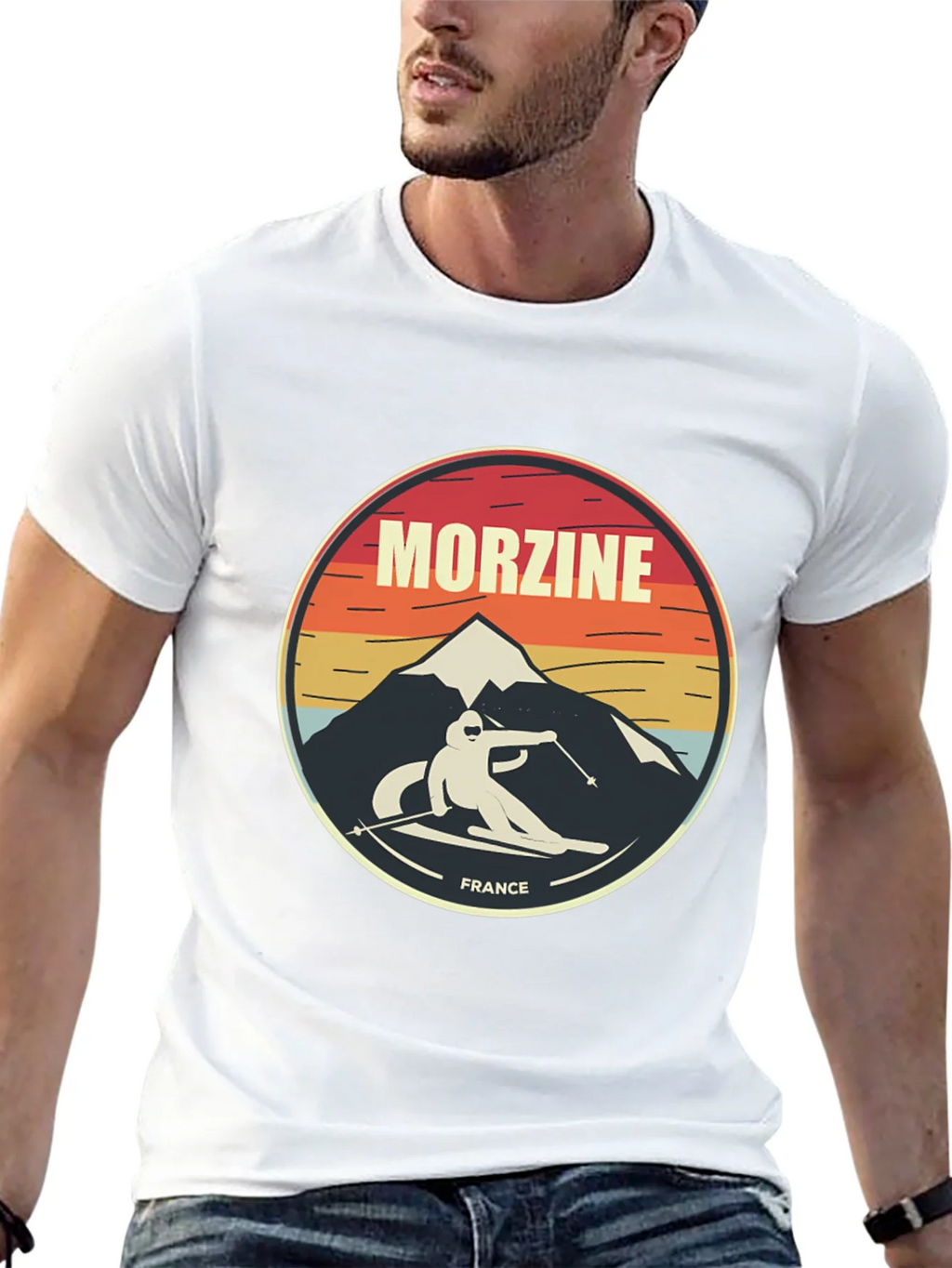 Morzine France Skiing T-Shirt product image 4