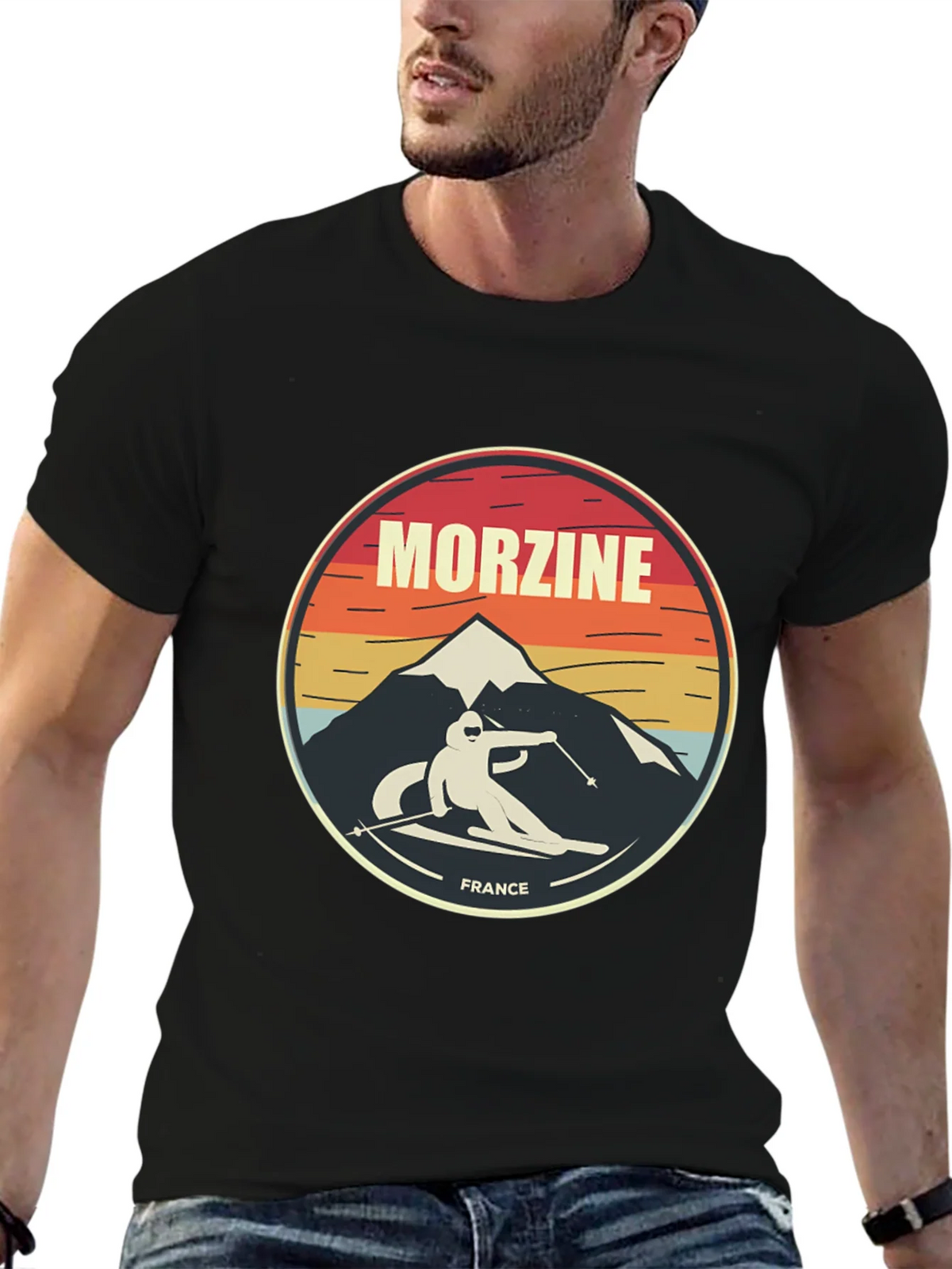 Morzine France Skiing T-Shirt product image 9