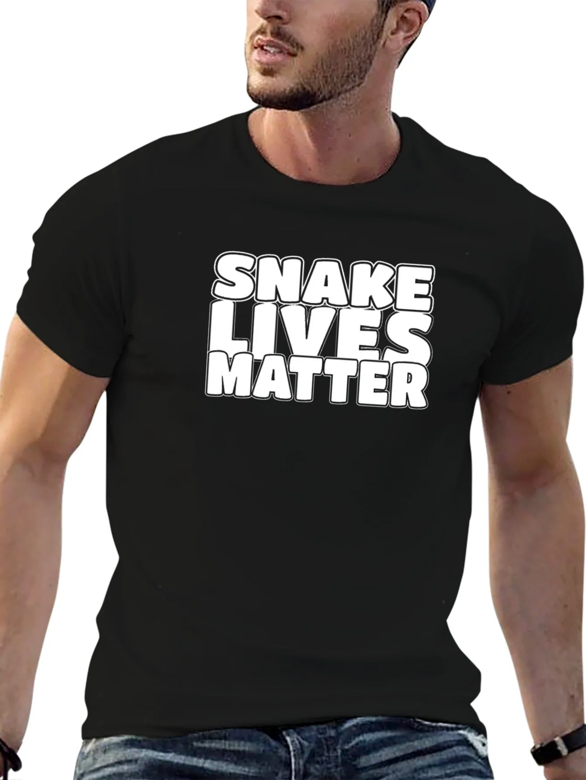 Snake Lives Matter Black Graphic Tee product image 9