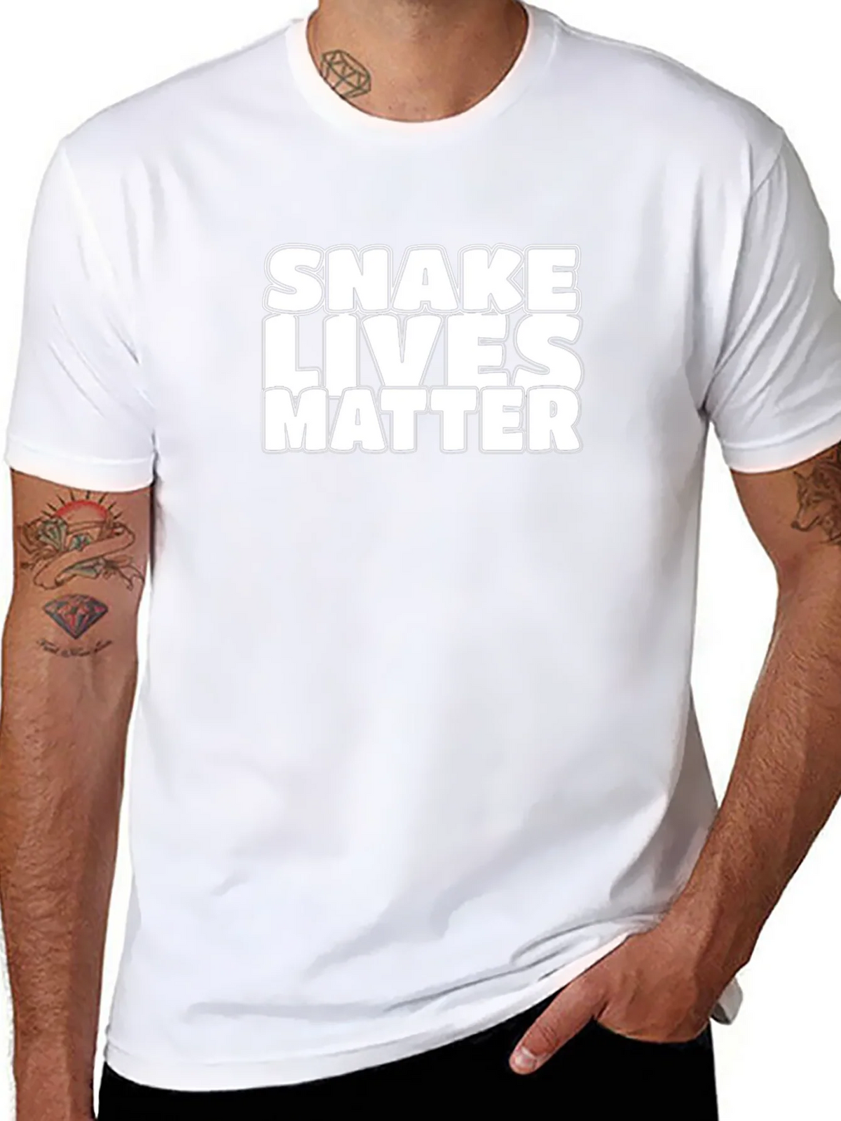 Snake Lives Matter Black Graphic Tee product image 10