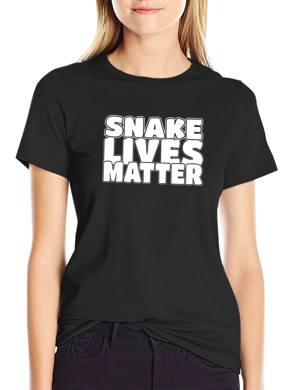 Snake Lives Matter Black Graphic Tee product image 5
