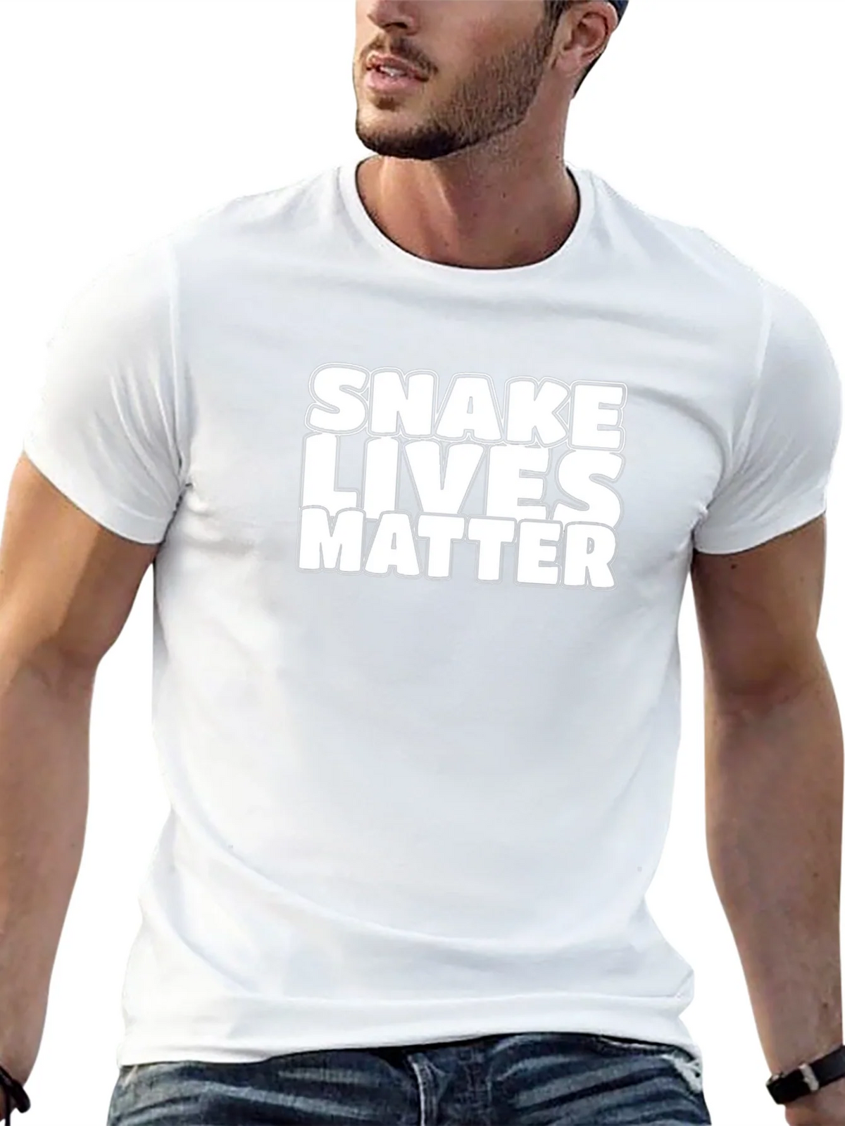 Snake Lives Matter Black Graphic Tee product image 4