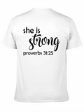 She is Strong Proverbs 31:25 T-Shirt product image 1