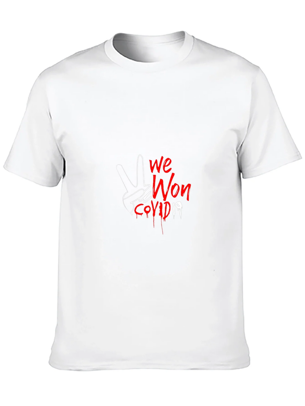 We Won COVID-19 Graphic Tee - Black product image 11