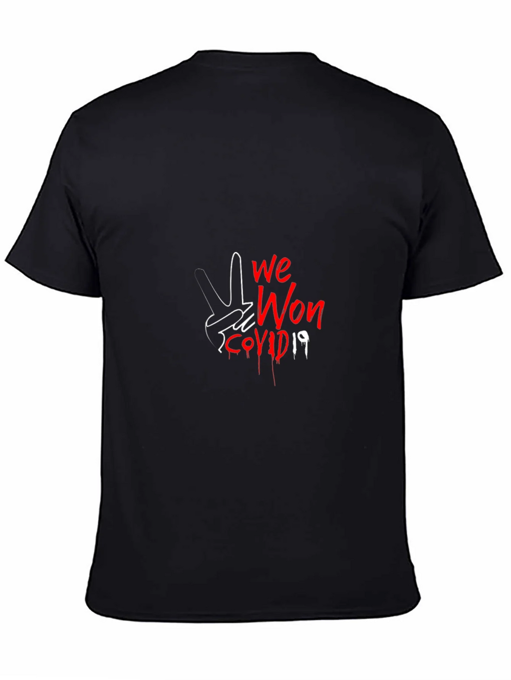 We Won COVID-19 Graphic Tee - Black product image 6