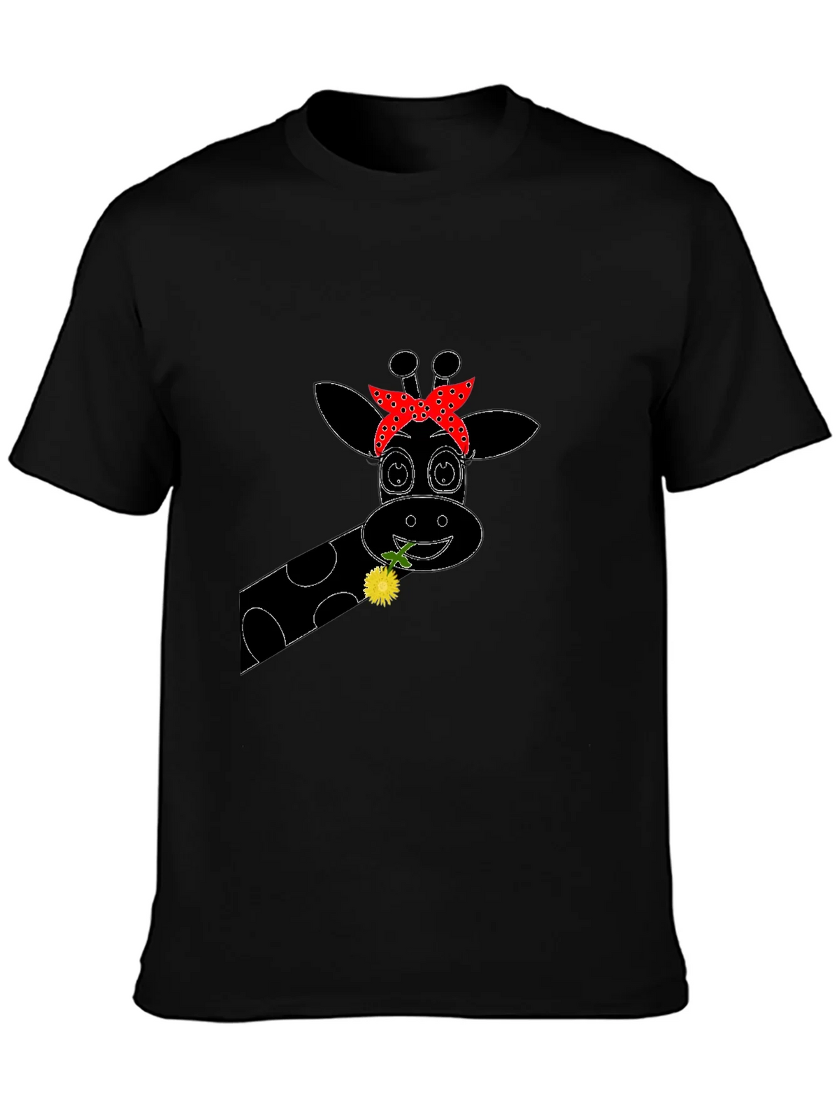 Giraffe Bandana Graphic Tee - Black product image 6