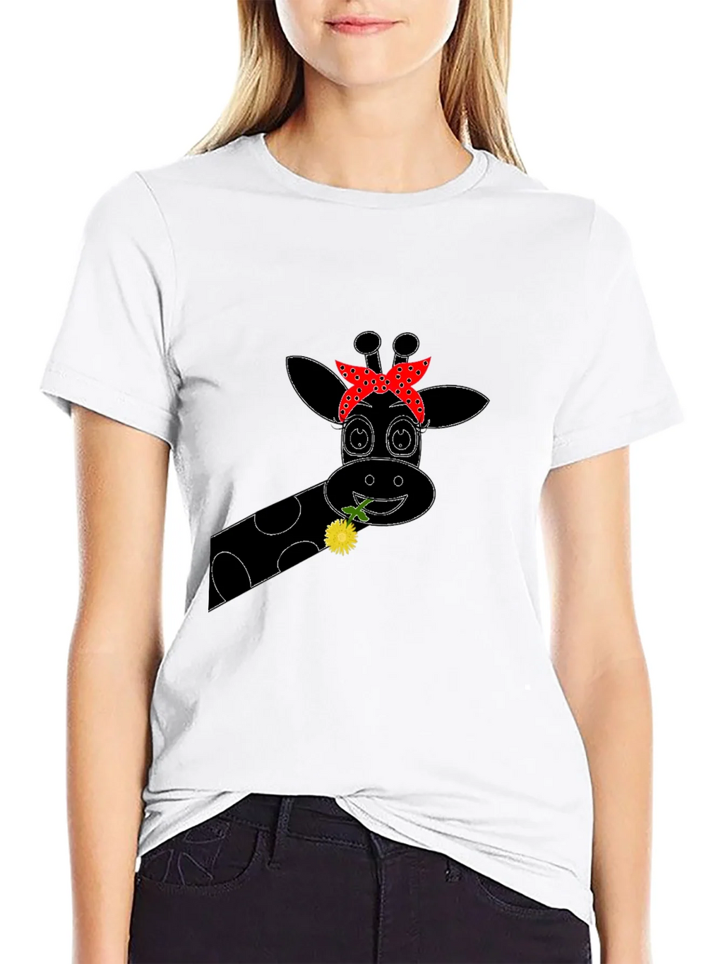 Giraffe Bandana Graphic Tee - Black product image 11