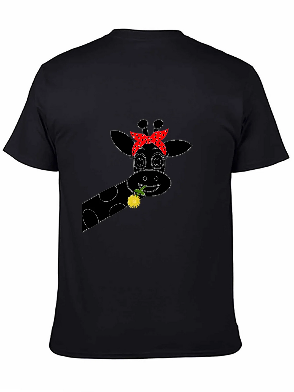 Giraffe Bandana Graphic Tee - Black product image 7