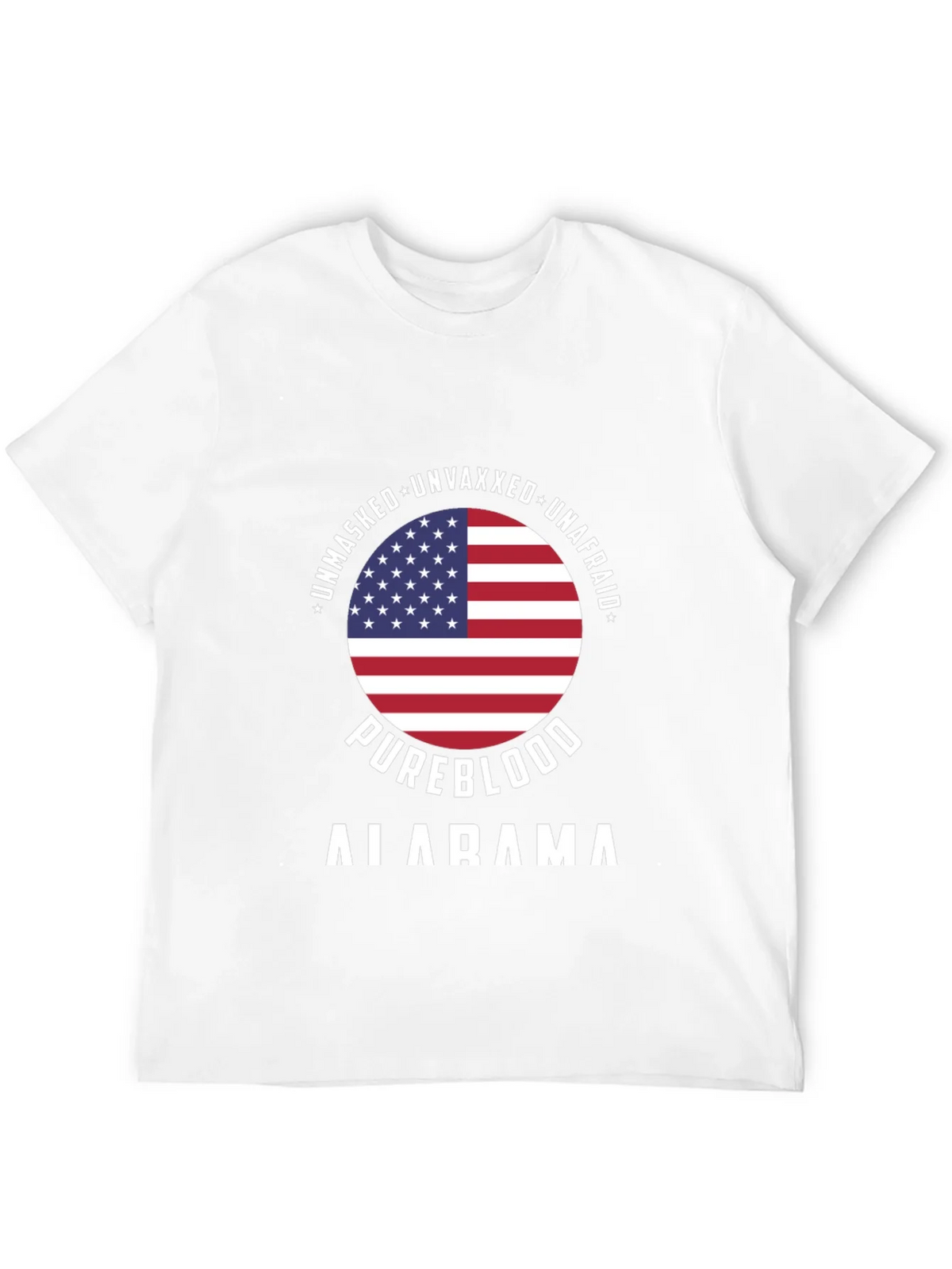 Unmasked Unvaxxed Unafraid Pureblood Alabama T-Shirt product image 3