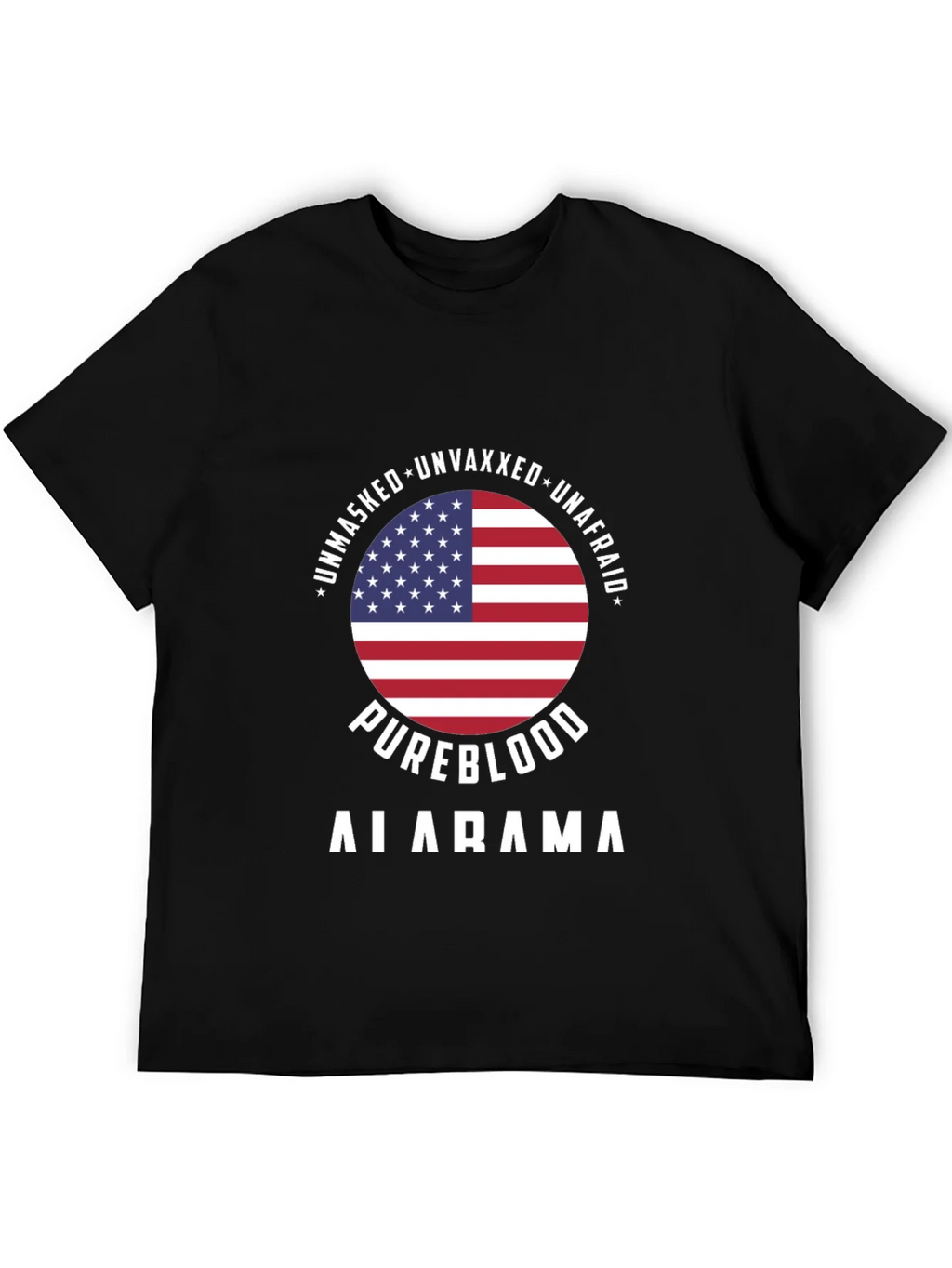 Unmasked Unvaxxed Unafraid Pureblood Alabama T-Shirt product image 8