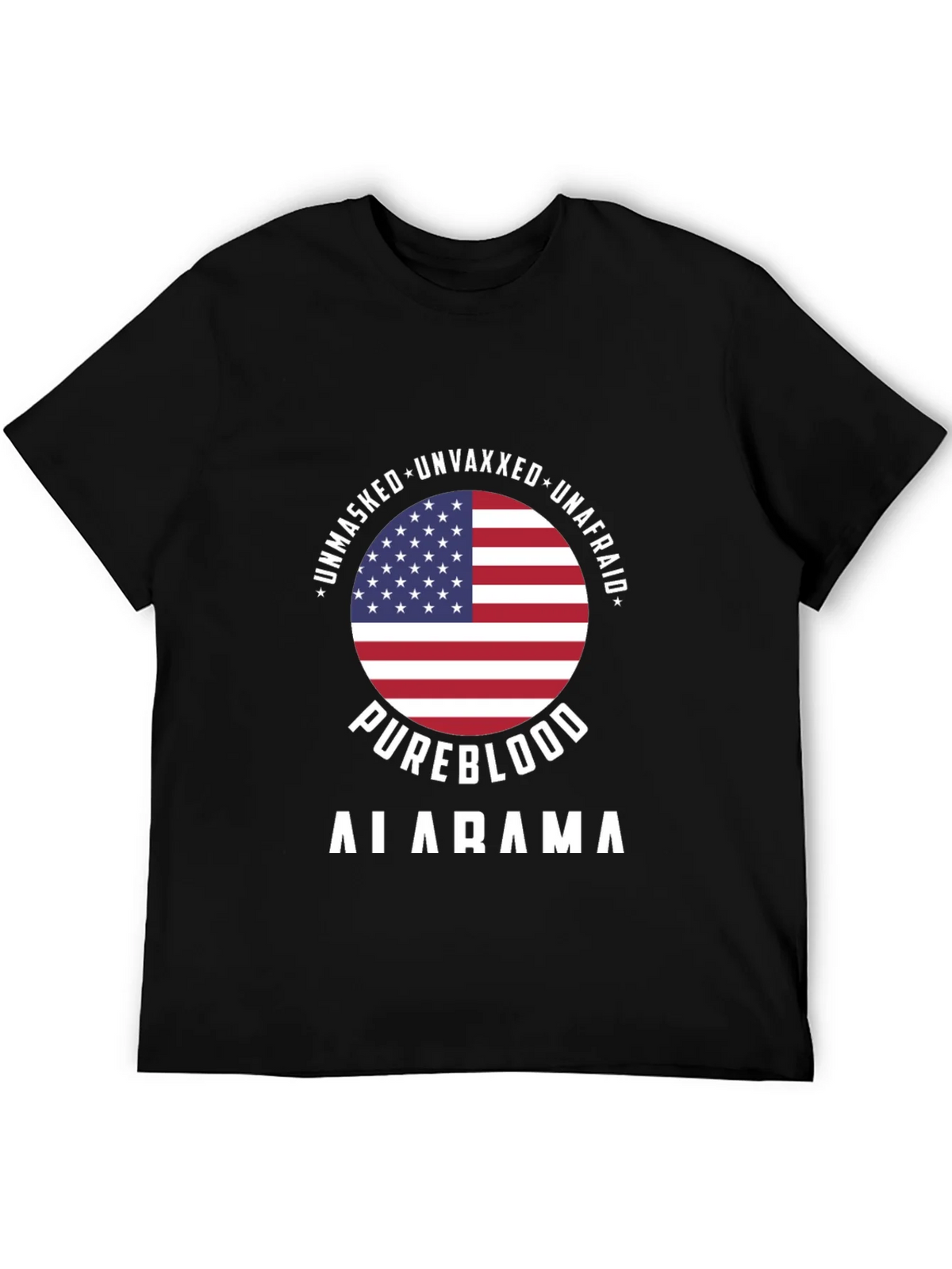 Unmasked Unvaxxed Unafraid Pureblood Alabama T-Shirt product image 8