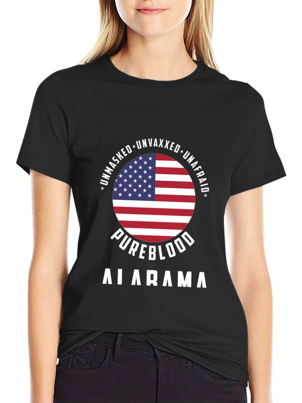 Unmasked Unvaxxed Unafraid Pureblood Alabama T-Shirt product image 5