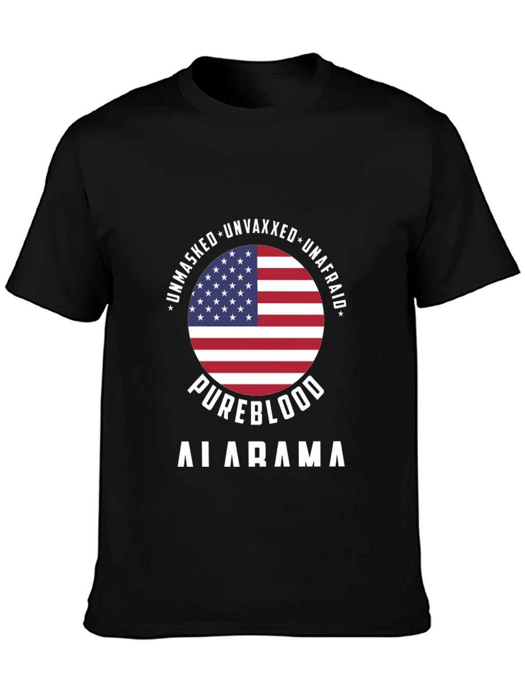 Unmasked Unvaxxed Unafraid Pureblood Alabama T-Shirt product image 6