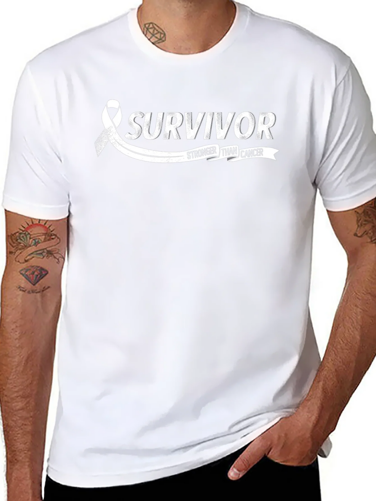Survivor Stronger Than Cancer Graphic T-Shirt product image 10