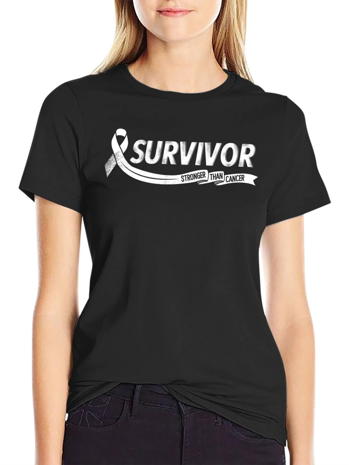 Survivor Stronger Than Cancer Graphic T-Shirt product image 5