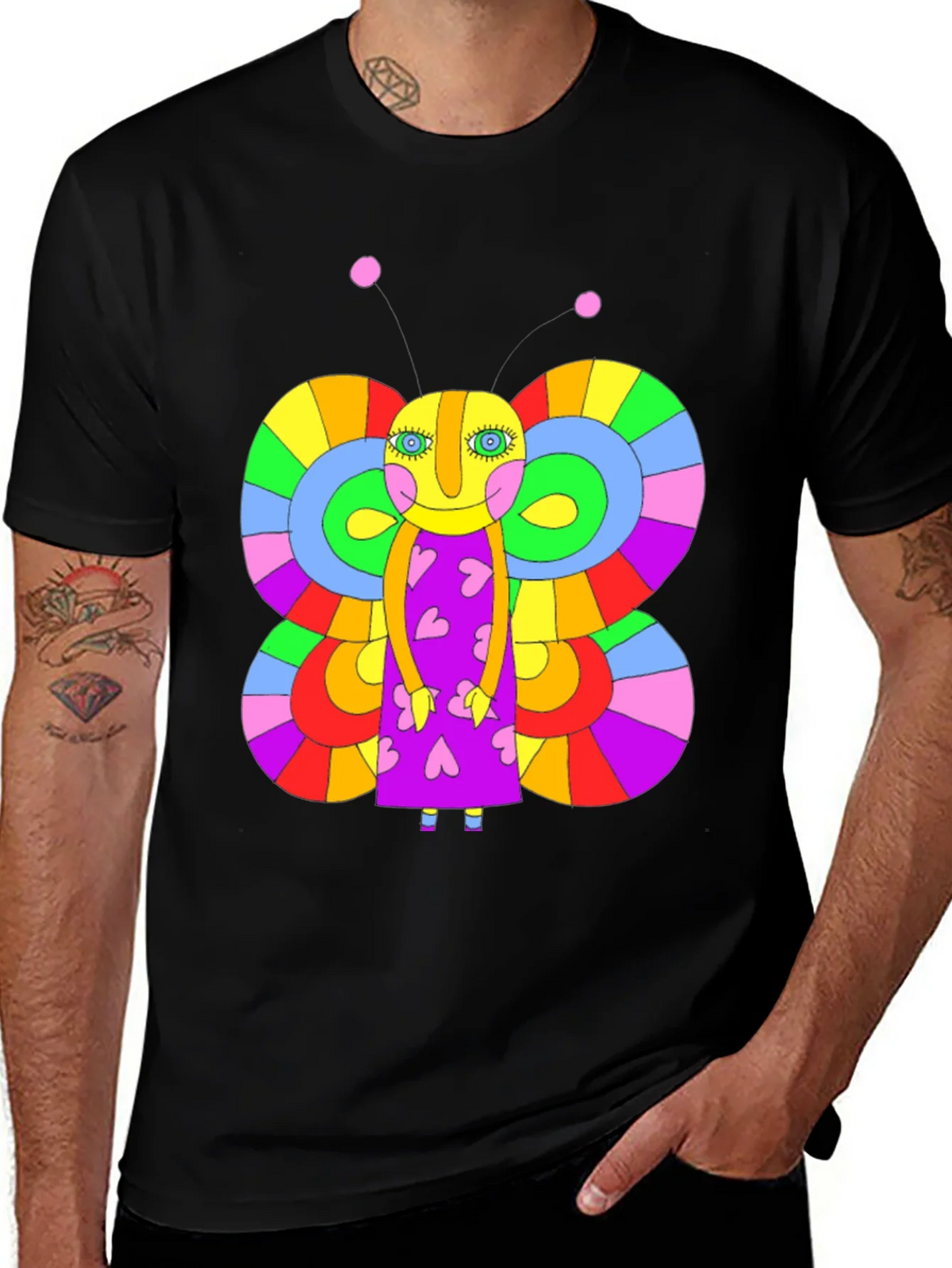 Funky Butterfly Graphic Tee product image 1