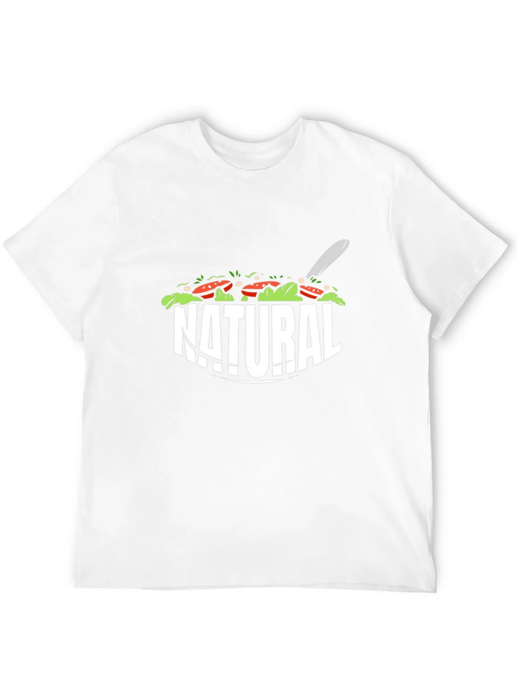 Natural Salad T-Shirt - Fresh & Fun Design product image 2
