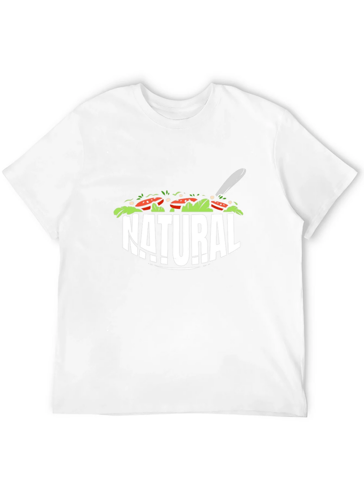 Natural Salad T-Shirt - Fresh & Fun Design product image 2