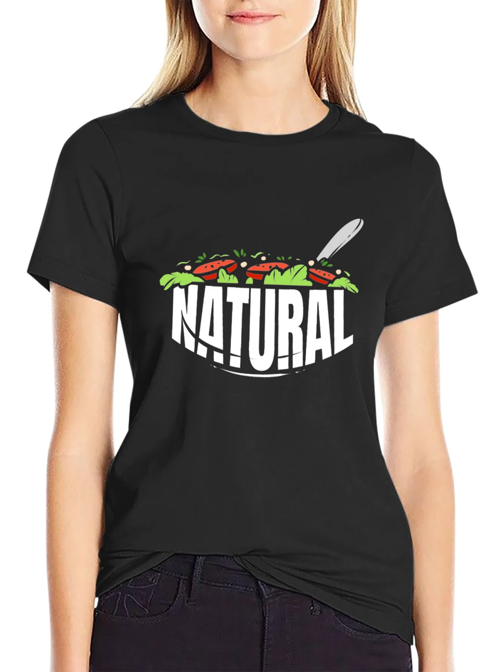 Natural Salad T-Shirt - Fresh & Fun Design product image 4