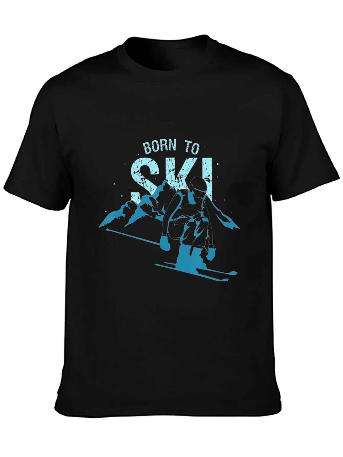 Born To Ski T-Shirt Mountain Graphic Tee product image 6