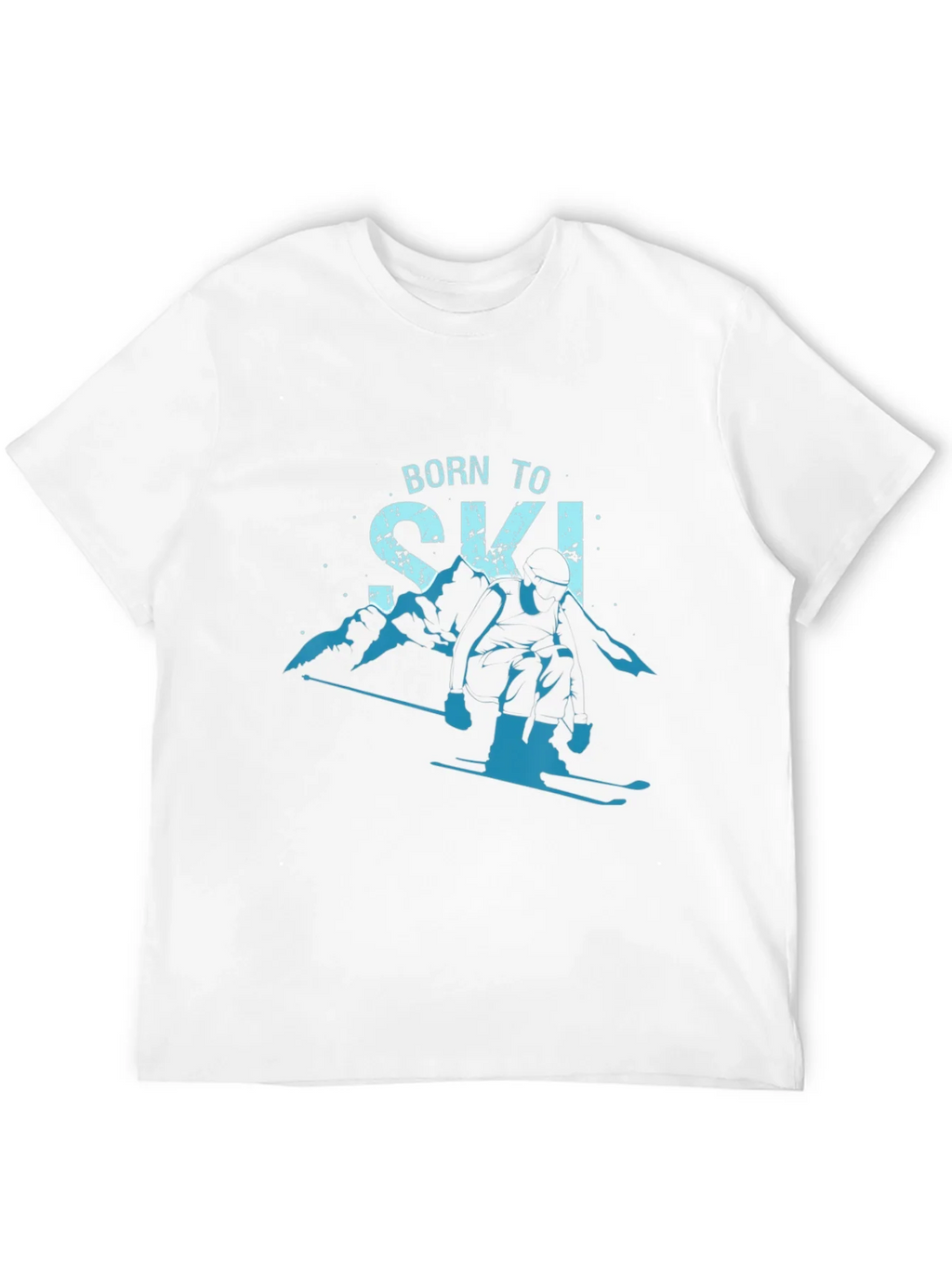 Born To Ski T-Shirt Mountain Graphic Tee product image 3