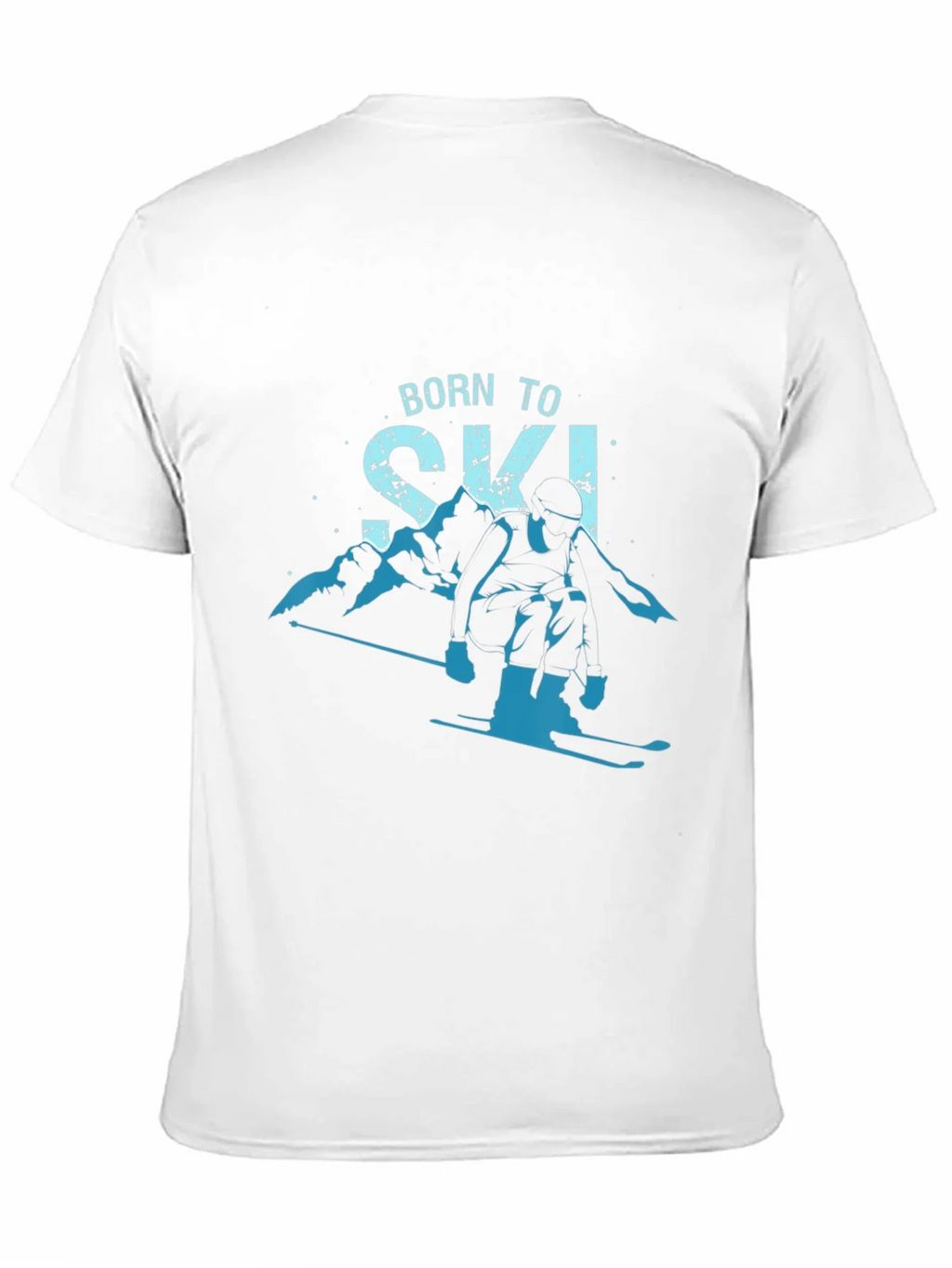 Born To Ski T-Shirt Mountain Graphic Tee product image 2
